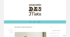 Desktop Screenshot of anatomiedesmots.com